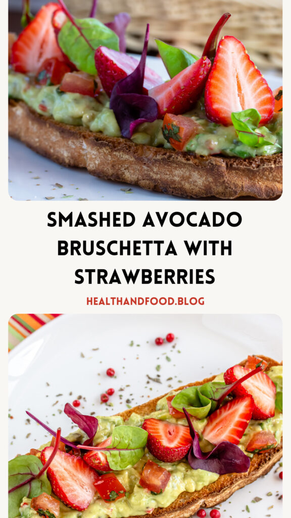 Pin it: How to make Smashed Avocado Bruschetta With Strawberries