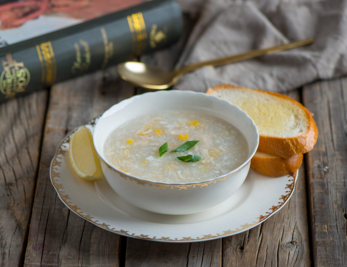 Experience a unique blend of Asian flavors with Pakistani Chinese Chicken Corn Soup | Enjoy an exotic fusion of Indian and Chinese spices | Try it today!